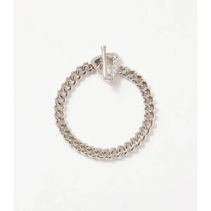 NEW NATIVE GEM women's infinity chainlink bracelet in silver